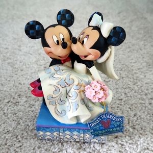 Jim Shore Congratulations, Mickey & Minnie Wedding Figurine